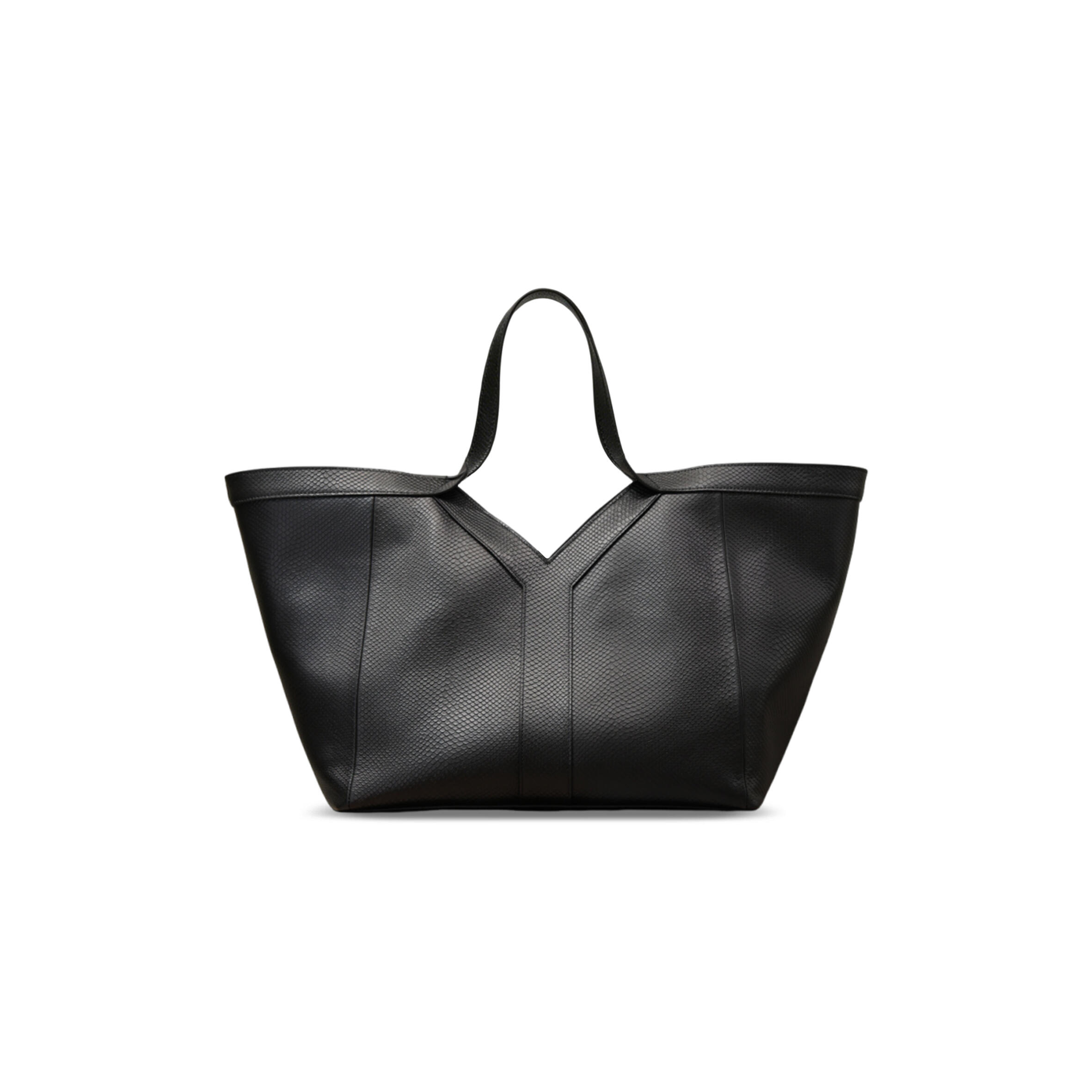 YSL Y TOTE IN SNAKESKIN-EMBOSSED LEATHER 817602 (38*33*16cm)